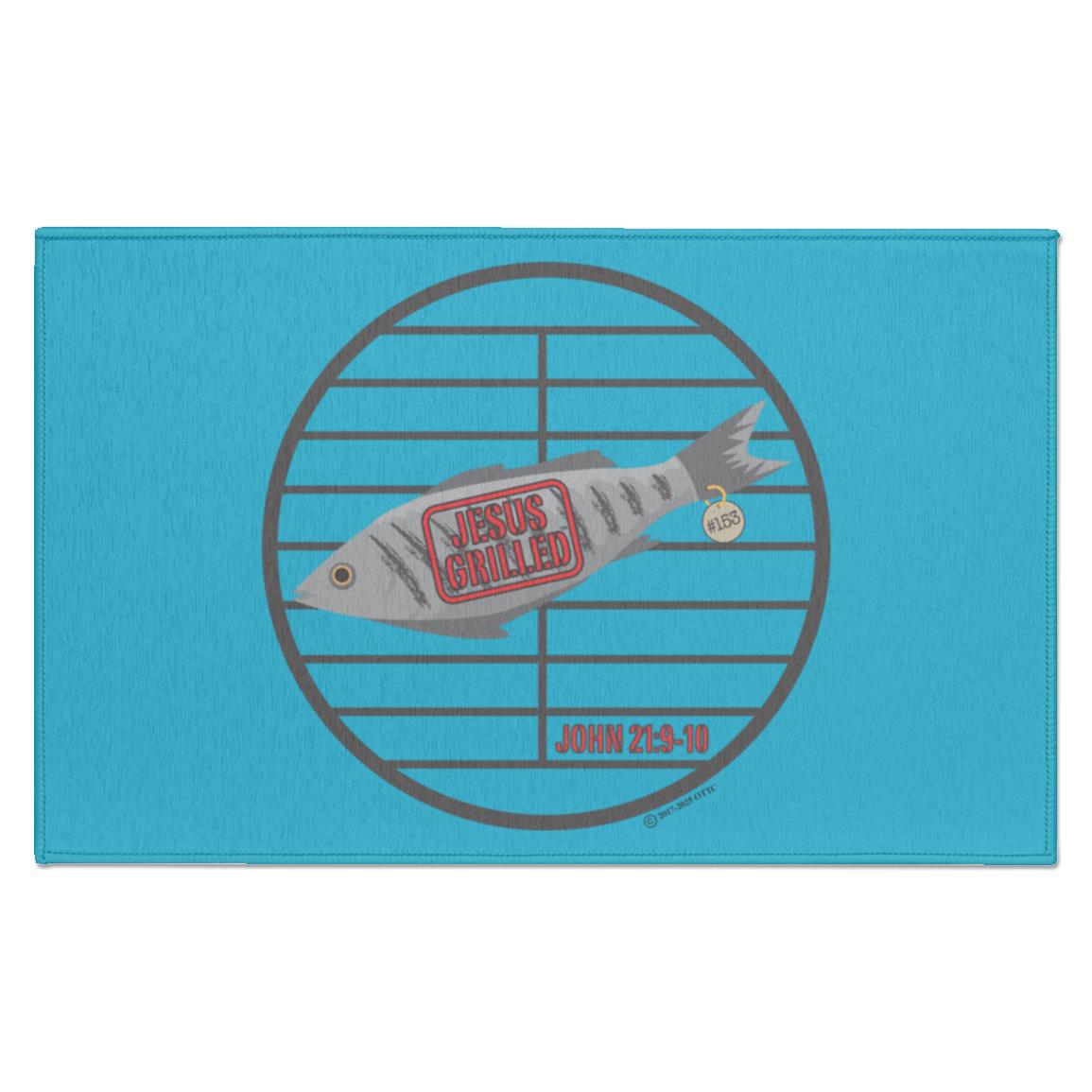 153 Fish - Indoor Doormat - Jesus Surfed Apparel Co.