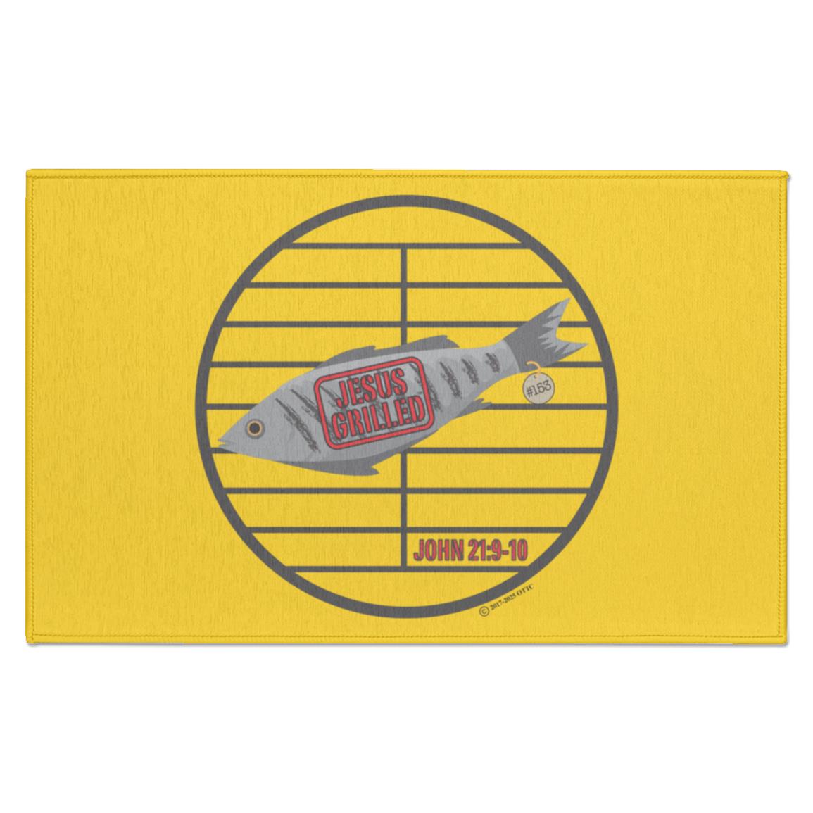 153 Fish - Indoor Doormat - Jesus Surfed Apparel Co.