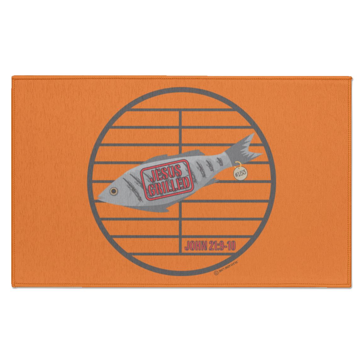 153 Fish - Indoor Doormat - Jesus Surfed Apparel Co.
