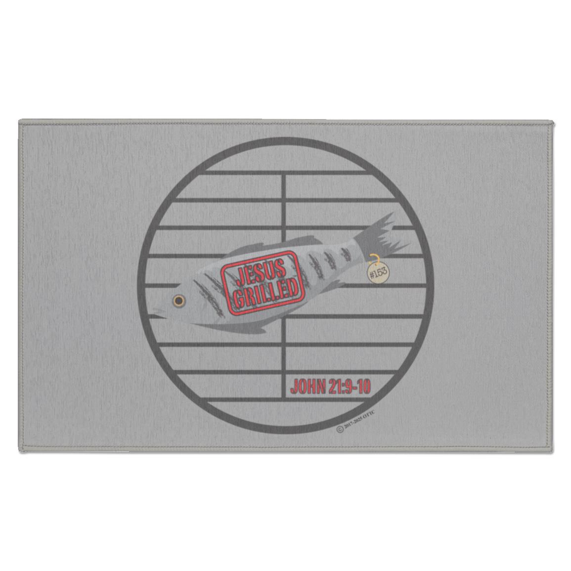 153 Fish - Indoor Doormat - Jesus Surfed Apparel Co.