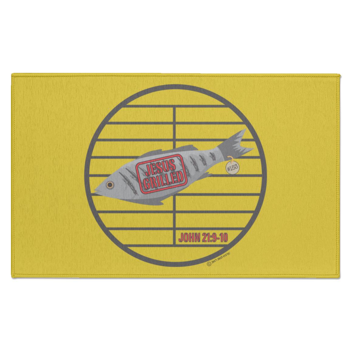 153 Fish - Indoor Doormat - Jesus Surfed Apparel Co.