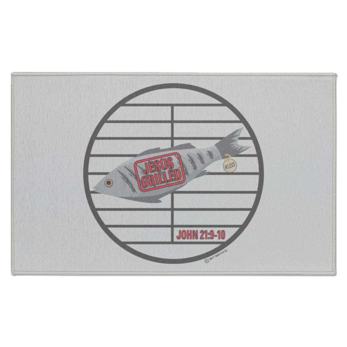 153 Fish - Indoor Doormat - Jesus Surfed Apparel Co.