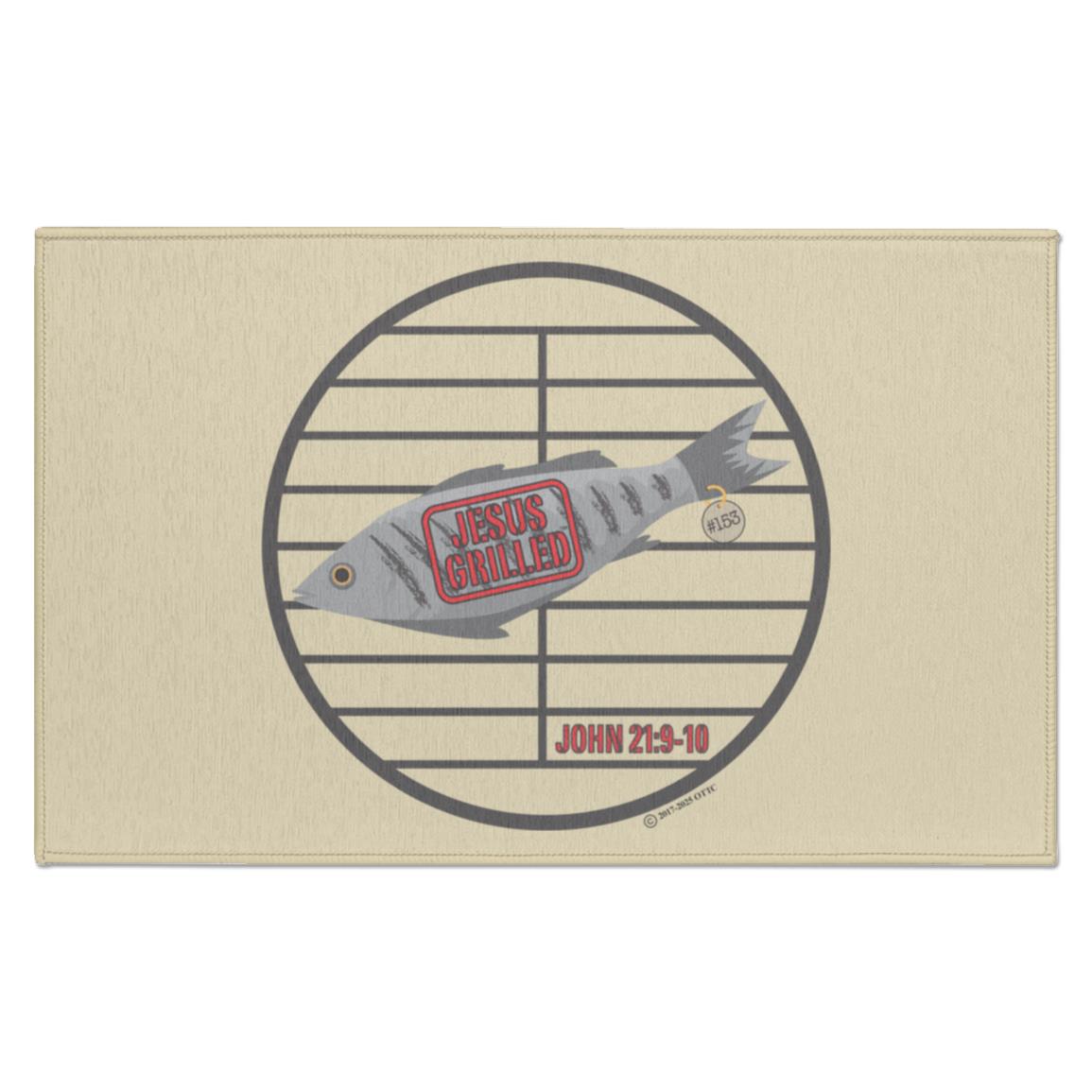 153 Fish - Indoor Doormat - Jesus Surfed Apparel Co.