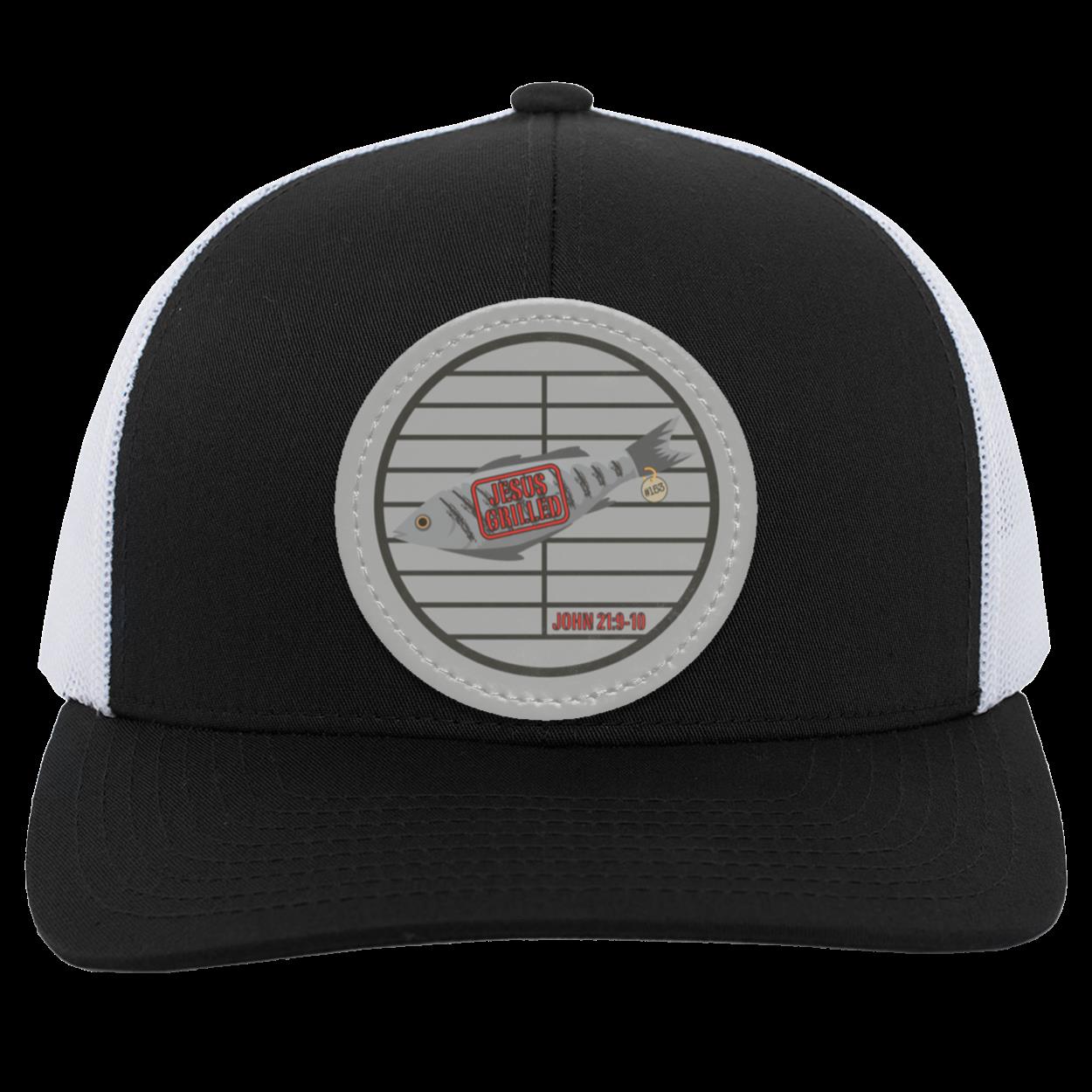 153 Fish - Trucker Snap Back - Circle Patch - Jesus Surfed Apparel Co.