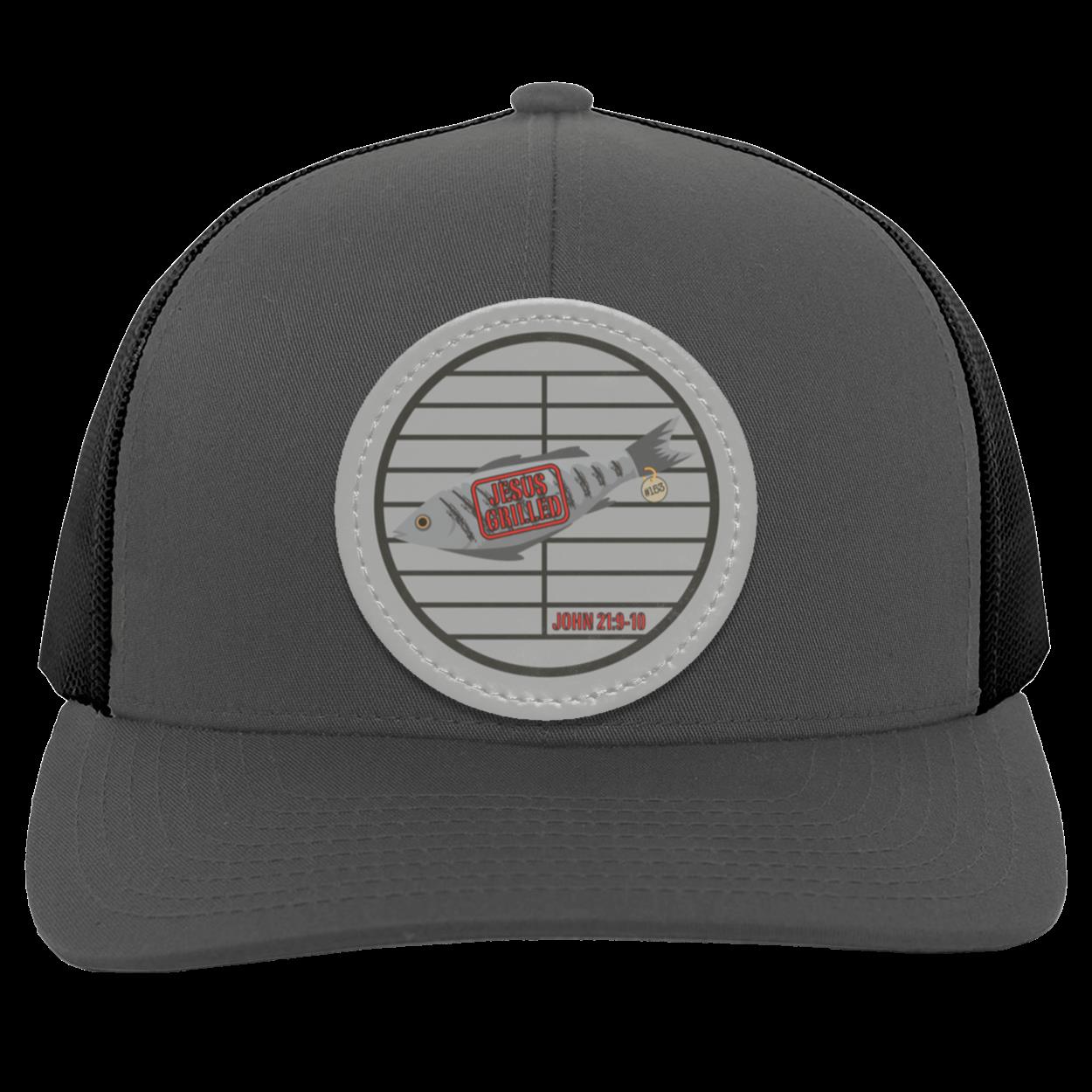 153 Fish - Trucker Snap Back - Circle Patch - Jesus Surfed Apparel Co.