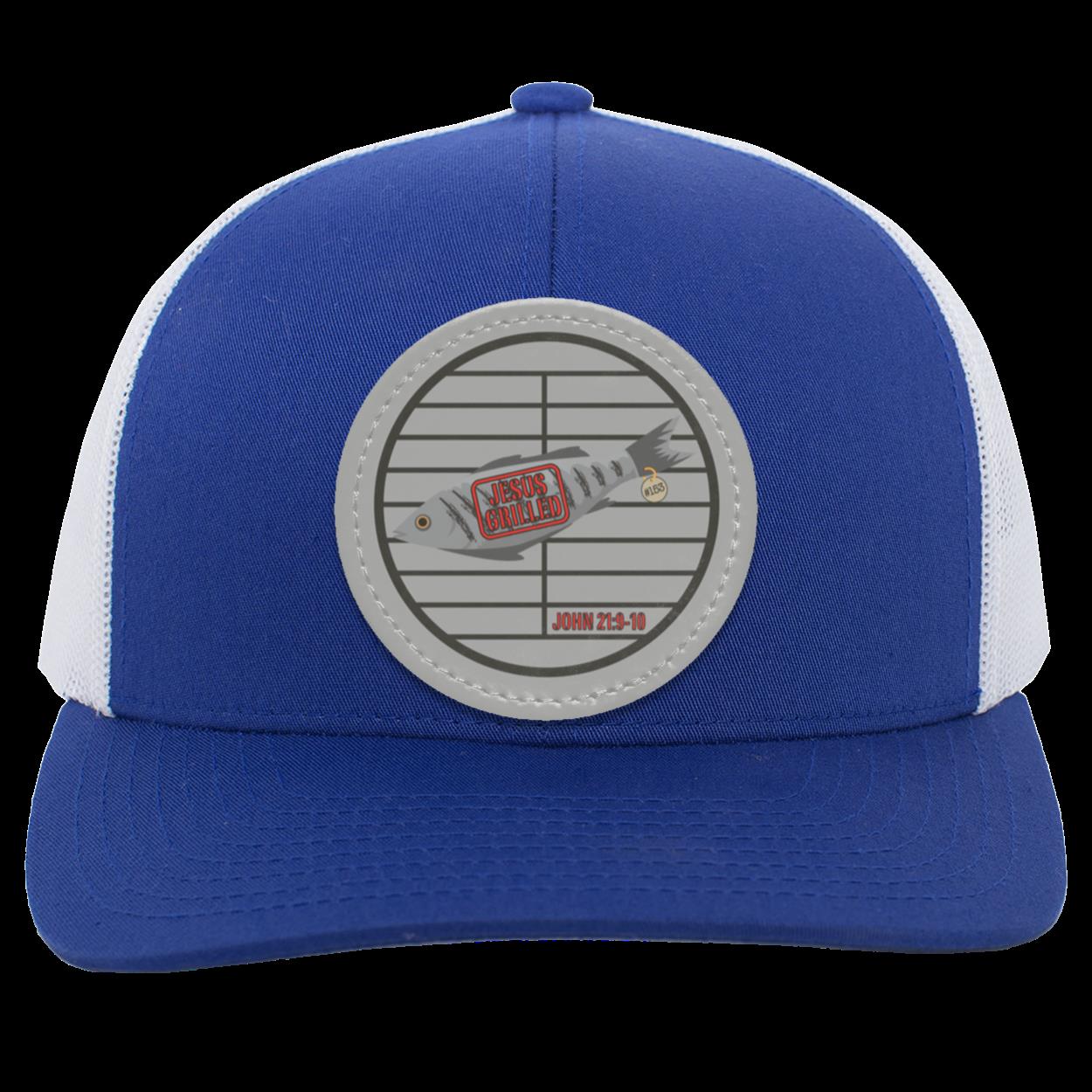 153 Fish - Trucker Snap Back - Circle Patch - Jesus Surfed Apparel Co.