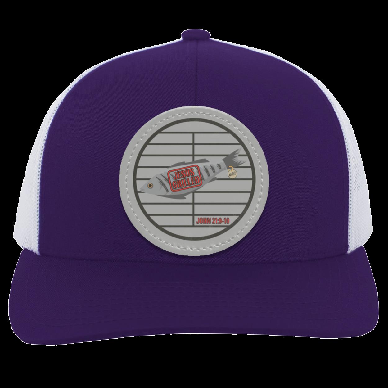 153 Fish - Trucker Snap Back - Circle Patch - Jesus Surfed Apparel Co.