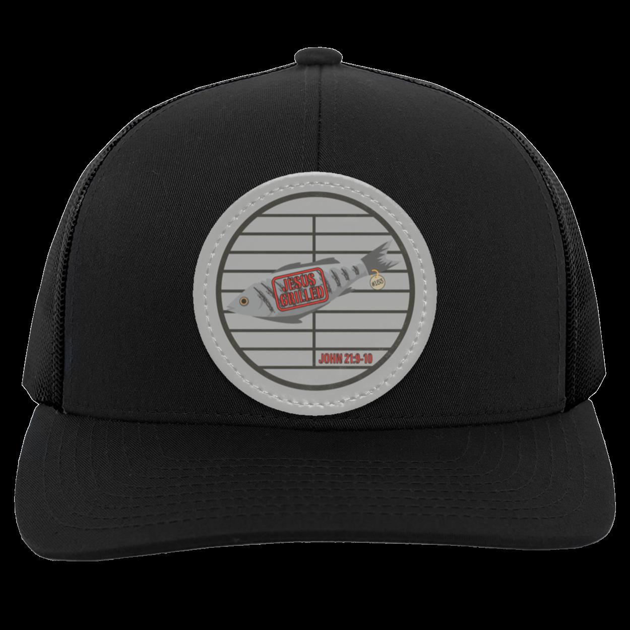 153 Fish - Trucker Snap Back - Circle Patch - Jesus Surfed Apparel Co.