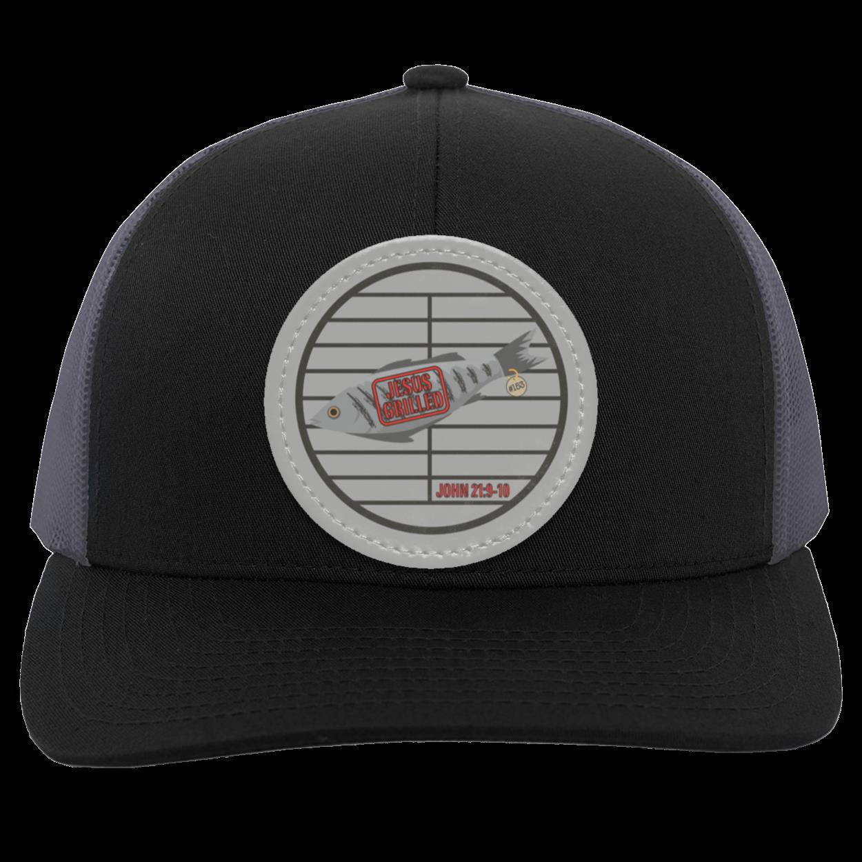 153 Fish - Trucker Snap Back - Circle Patch - Jesus Surfed Apparel Co.
