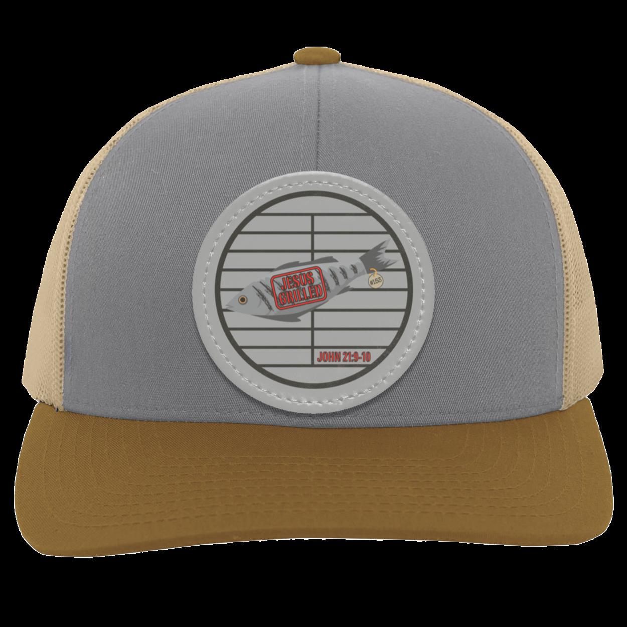 153 Fish - Trucker Snap Back - Circle Patch - Jesus Surfed Apparel Co.