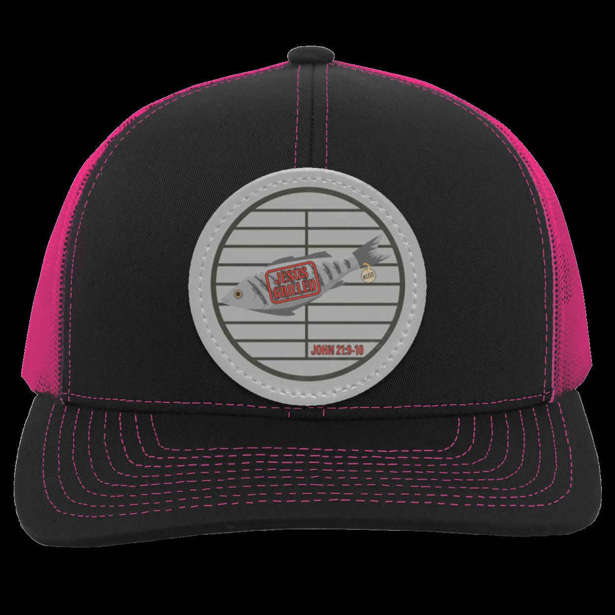 153 Fish - Trucker Snap Back - Circle Patch - Jesus Surfed Apparel Co.