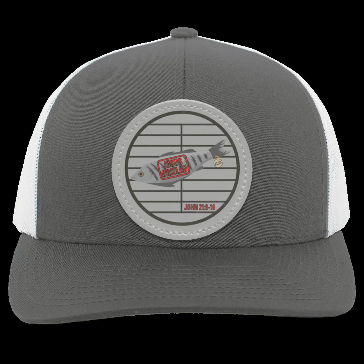 153 Fish - Trucker Snap Back - Circle Patch - Jesus Surfed Apparel Co.