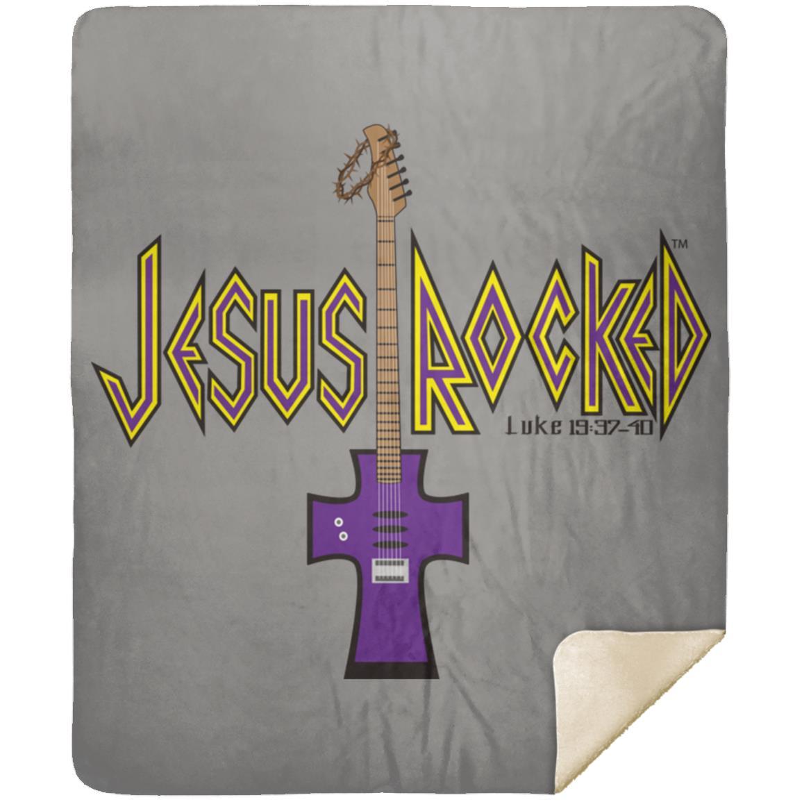 Cross Guitar - Premium Mink Sherpa Blanket 50x60