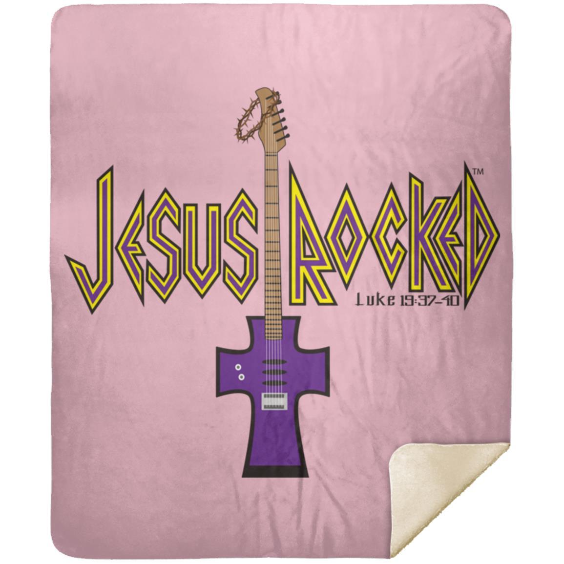 Cross Guitar - Premium Mink Sherpa Blanket 50x60