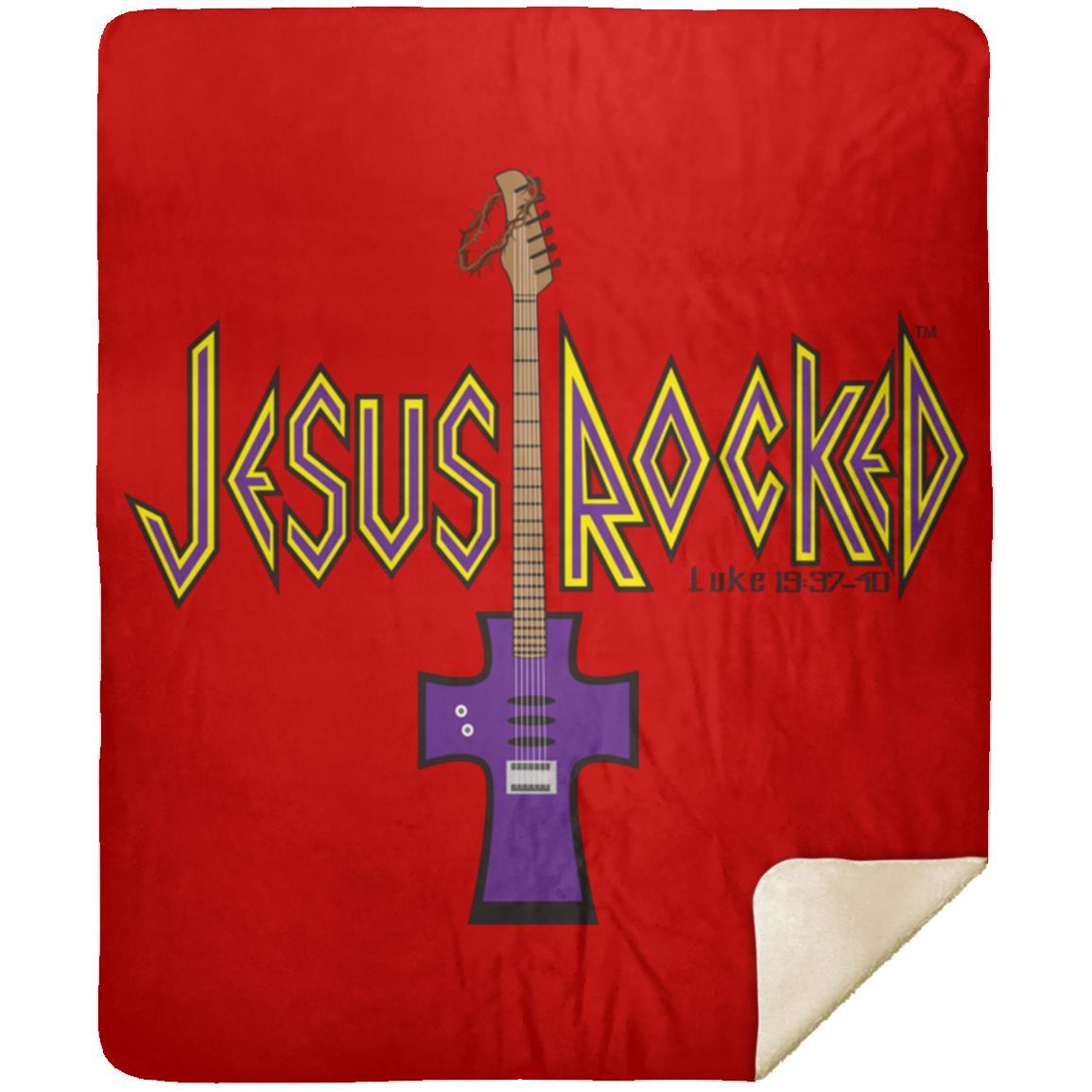 Cross Guitar - Premium Mink Sherpa Blanket 50x60