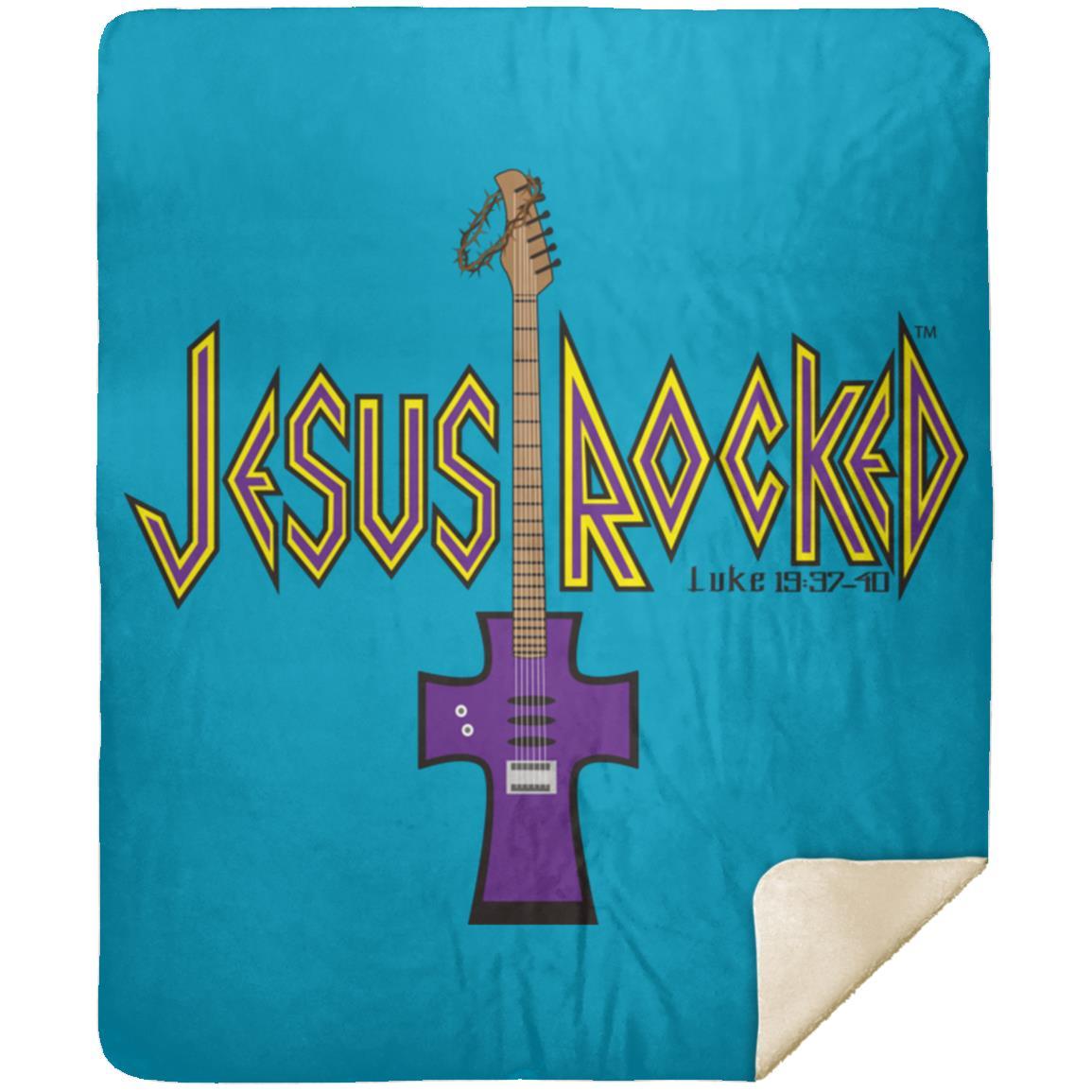 Cross Guitar - Premium Mink Sherpa Blanket 50x60