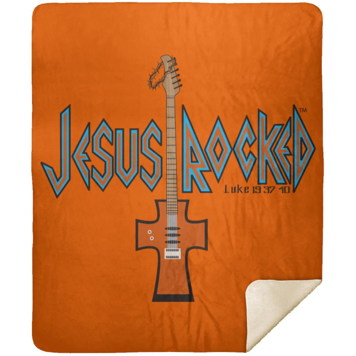 Cross Guitar - Premium Mink Sherpa Blanket 50x60