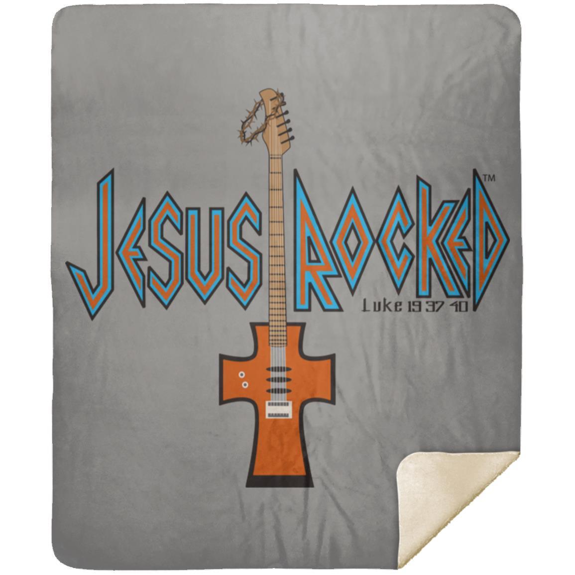 Cross Guitar - Premium Mink Sherpa Blanket 50x60