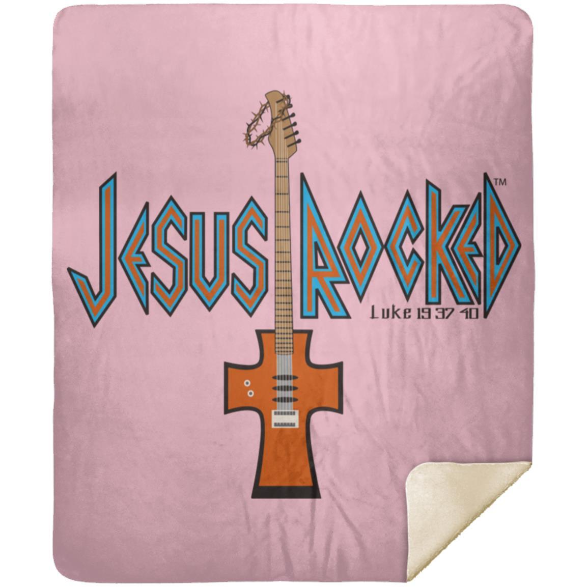 Cross Guitar - Premium Mink Sherpa Blanket 50x60