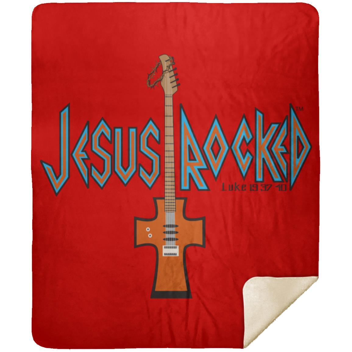 Cross Guitar - Premium Mink Sherpa Blanket 50x60