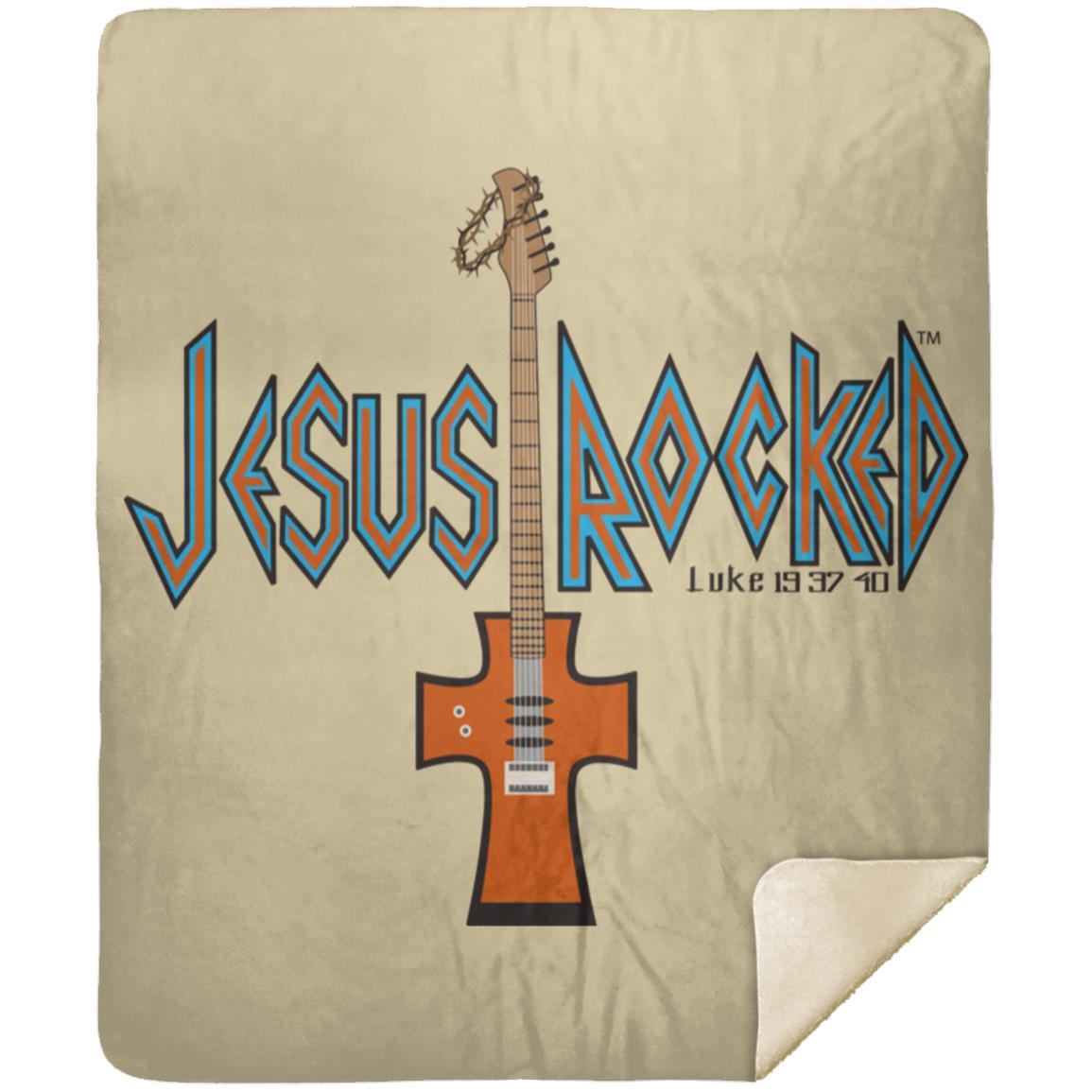 Cross Guitar - Premium Mink Sherpa Blanket 50x60