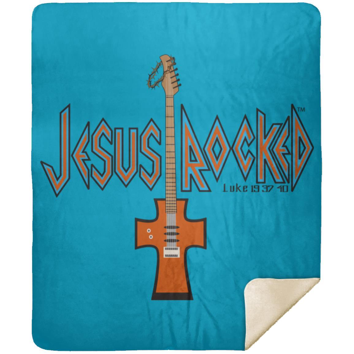 Cross Guitar - Premium Mink Sherpa Blanket 50x60