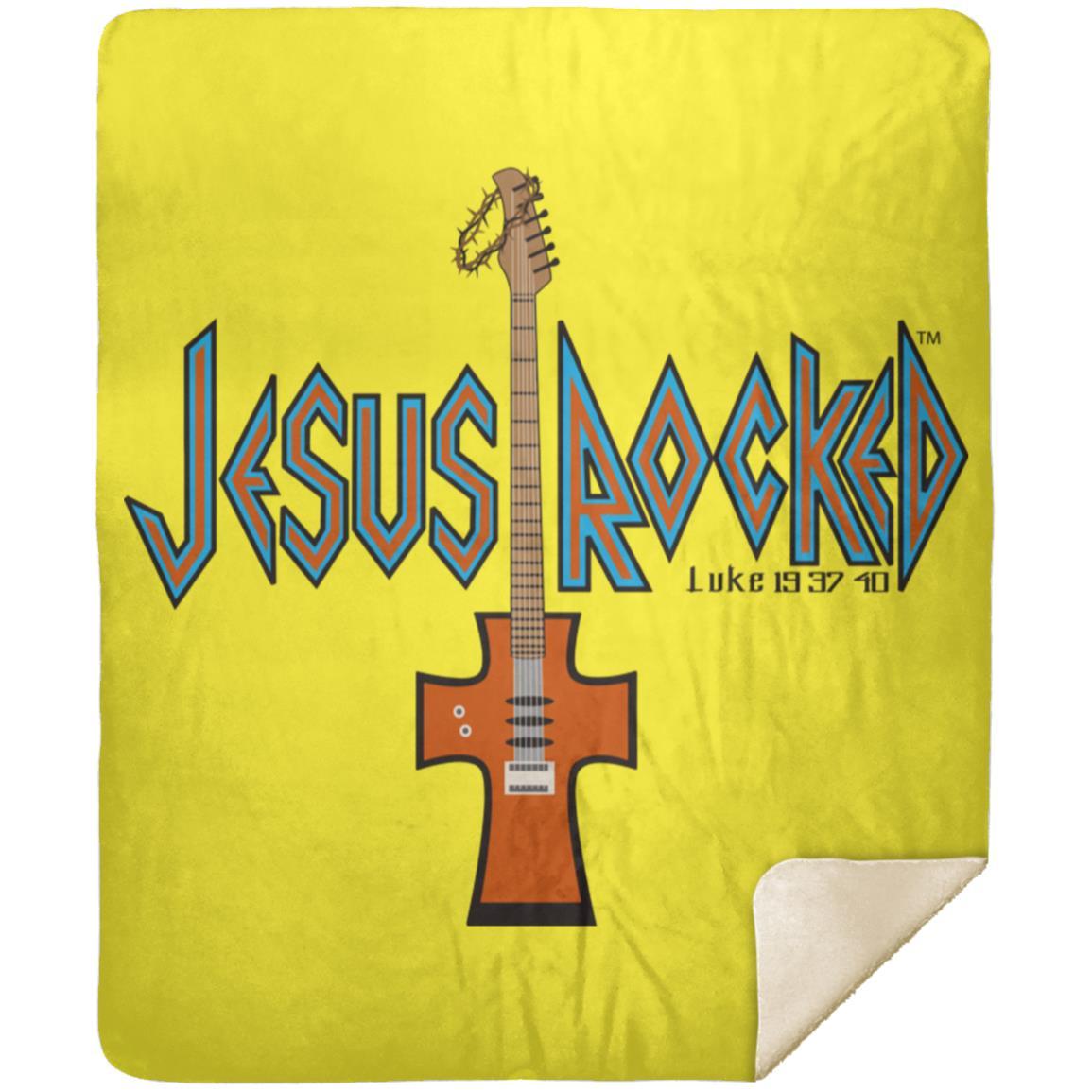 Cross Guitar - Premium Mink Sherpa Blanket 50x60