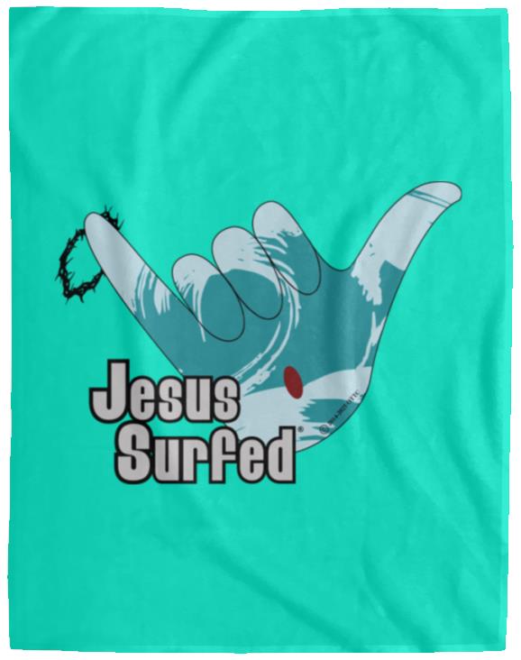 Aloha Spirit - Cozy Plush Fleece Blanket - 60x80 - Jesus Surfed Apparel Co.