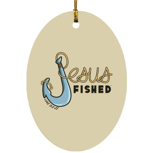 Big Hook - Oval Ornament - Jesus Surfed Apparel Co.