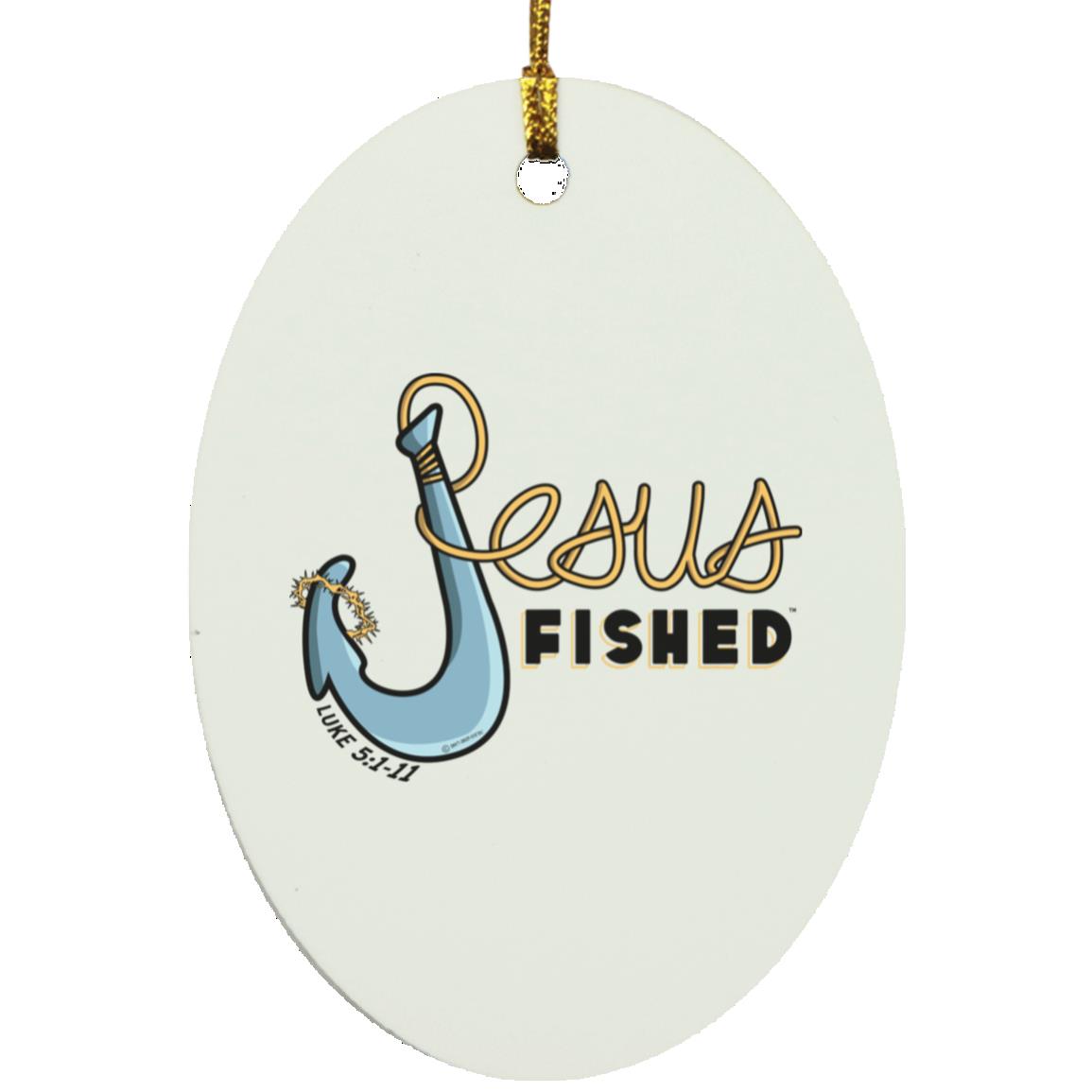 Big Hook - Oval Ornament - Jesus Surfed Apparel Co.