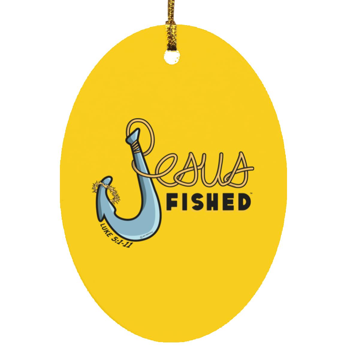 Big Hook - Oval Ornament - Jesus Surfed Apparel Co.
