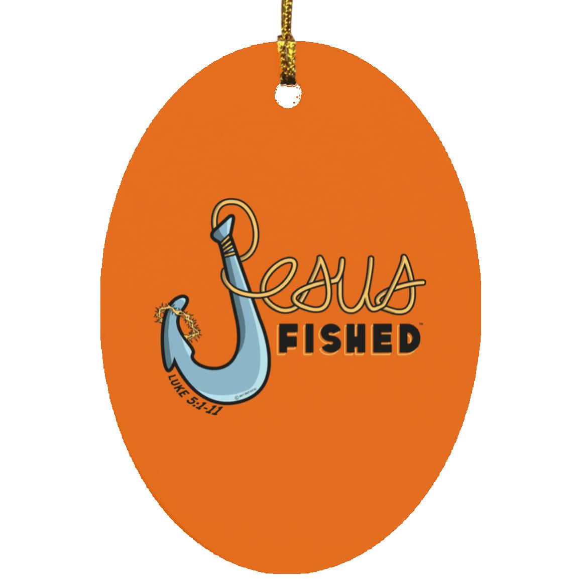 Big Hook - Oval Ornament - Jesus Surfed Apparel Co.