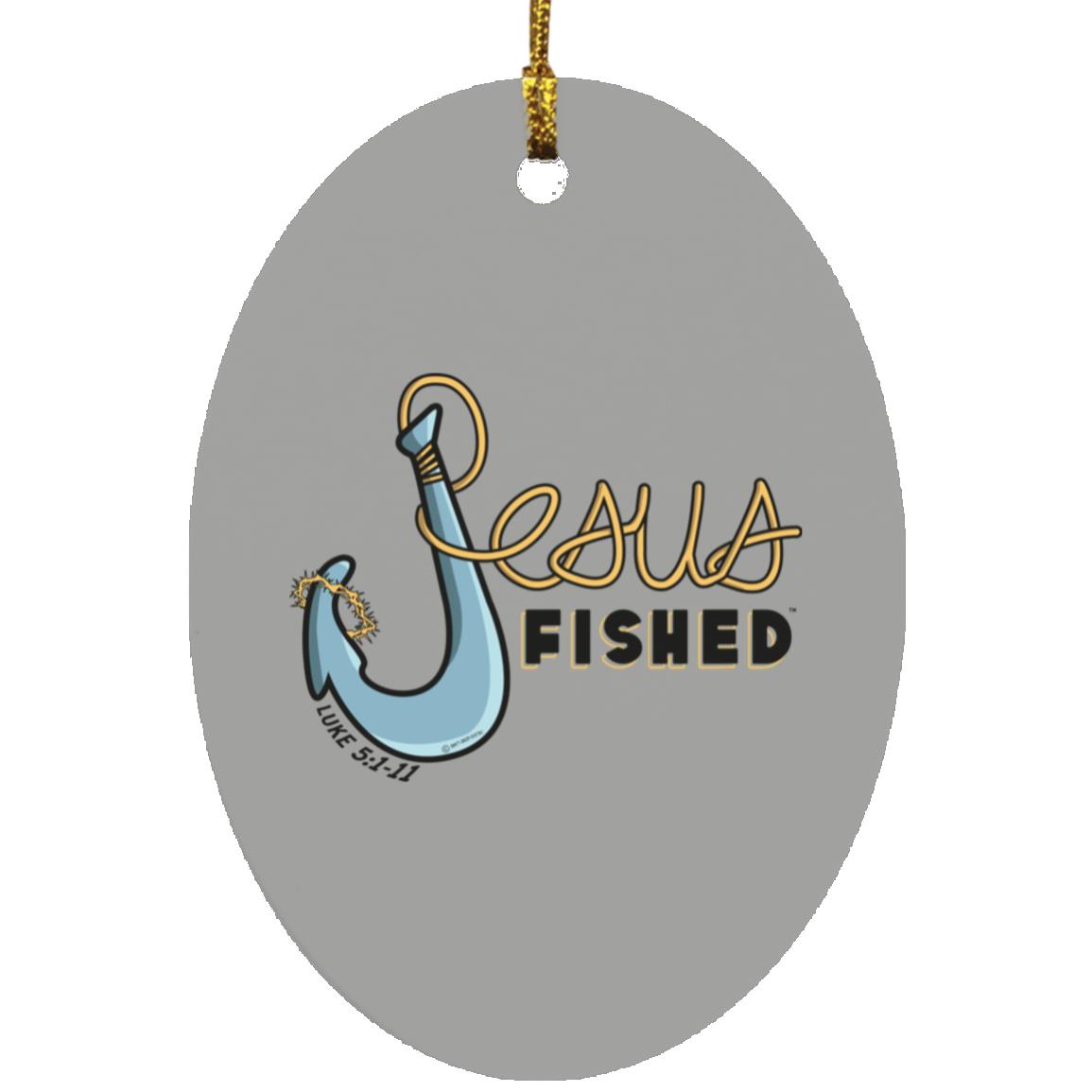 Big Hook - Oval Ornament - Jesus Surfed Apparel Co.