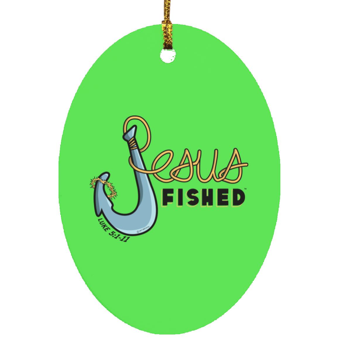 Big Hook - Oval Ornament - Jesus Surfed Apparel Co.