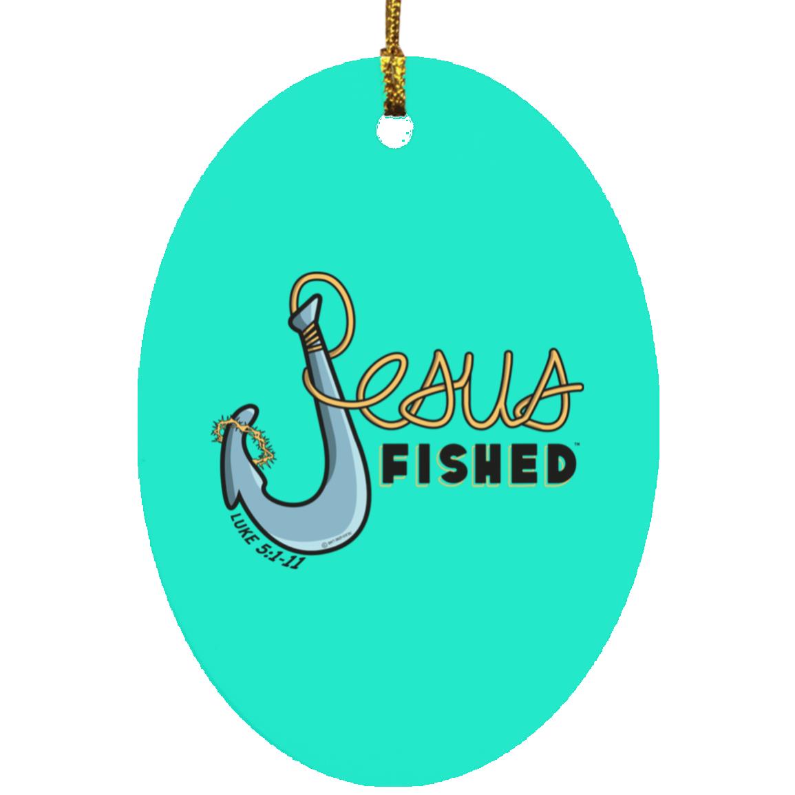 Big Hook - Oval Ornament - Jesus Surfed Apparel Co.