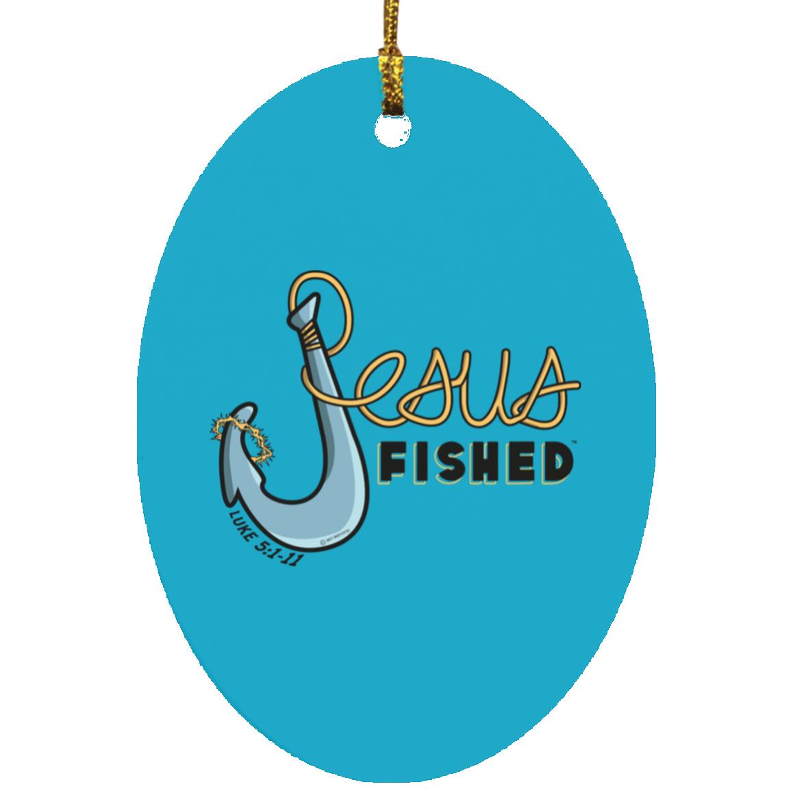 Big Hook - Oval Ornament - Jesus Surfed Apparel Co.
