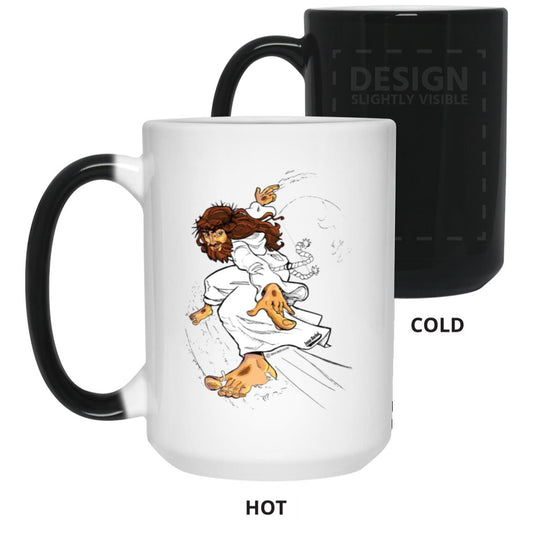 Big Jesus- 15oz Color Changing Mug - Jesus Surfed Apparel Co.