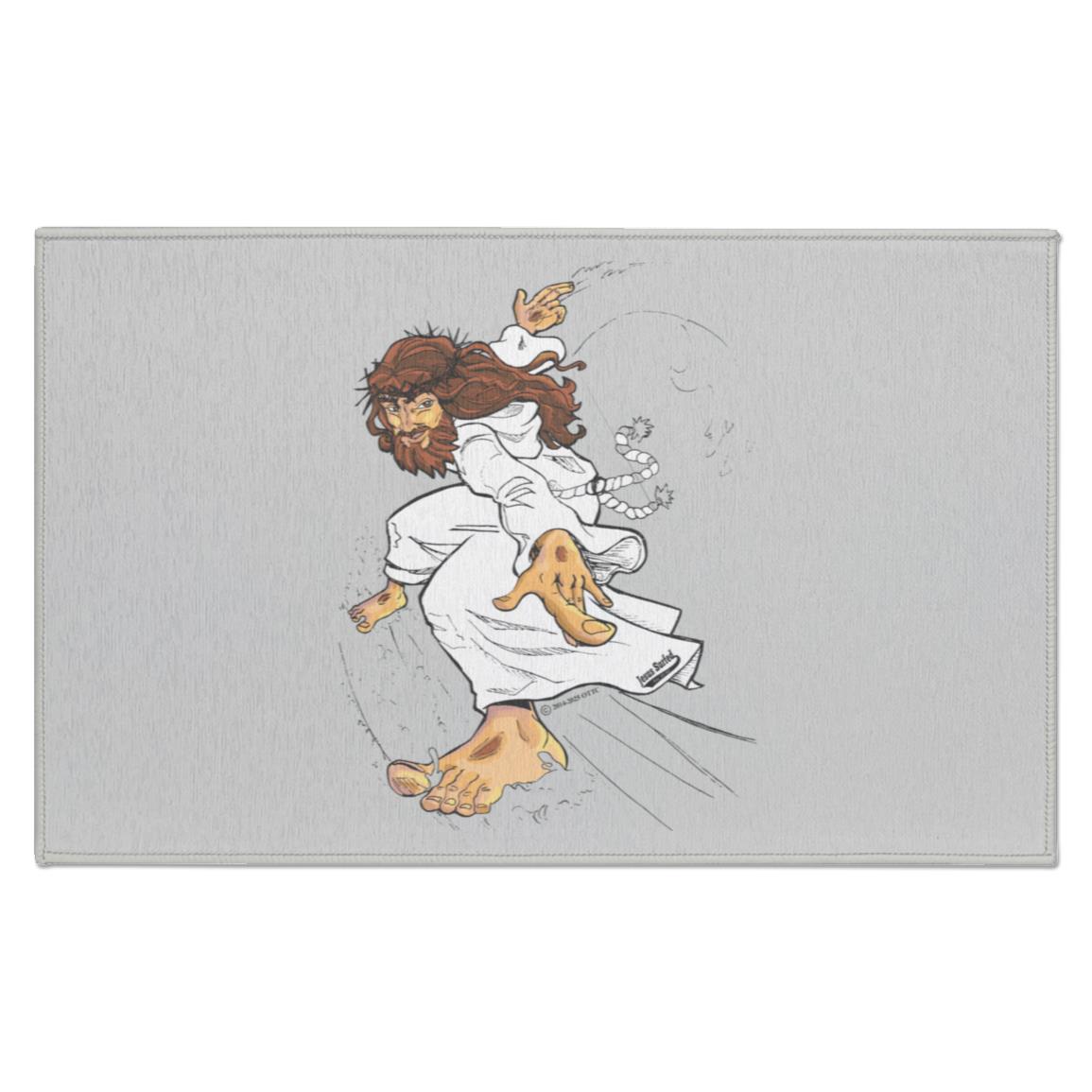 Big Jesus - Indoor Doormat - Jesus Surfed Apparel Co.