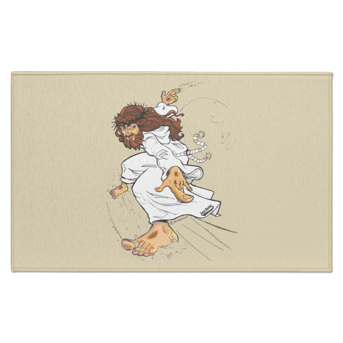Big Jesus - Indoor Doormat - Jesus Surfed Apparel Co.