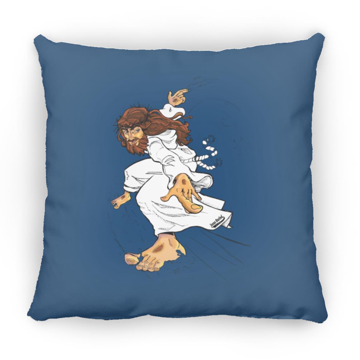 Big Jesus - Large Square Pillow - Jesus Surfed Apparel Co.