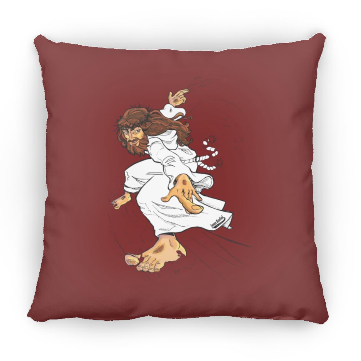Big Jesus - Large Square Pillow - Jesus Surfed Apparel Co.