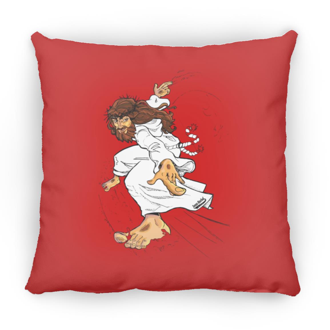 Big Jesus - Large Square Pillow - Jesus Surfed Apparel Co.