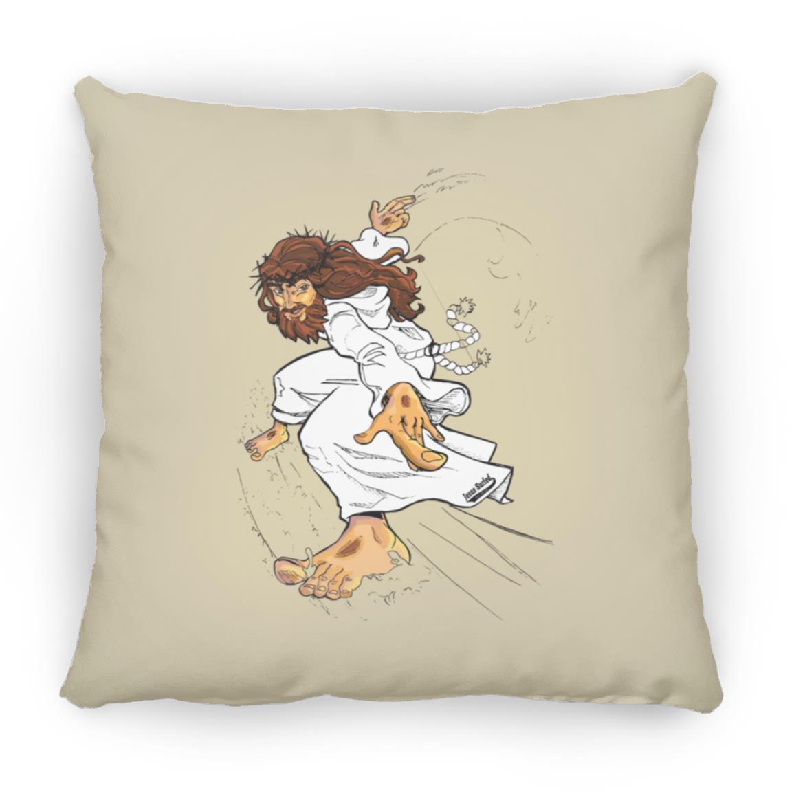 Big Jesus - Large Square Pillow - Jesus Surfed Apparel Co.