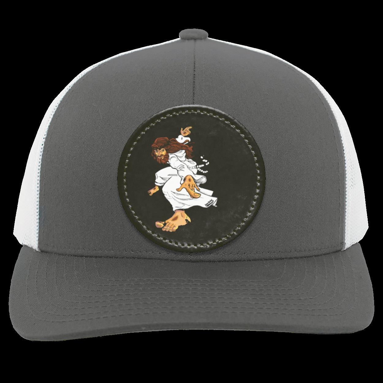 Big Jesus - Trucker Snap Back - Circle Patch - Jesus Surfed Apparel Co.