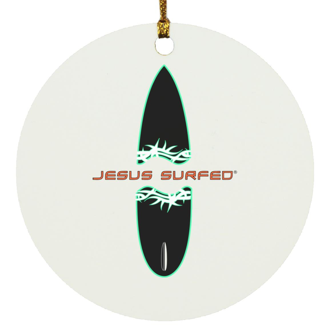 Broken Board - Circle Ornament - Jesus Surfed Apparel Co.