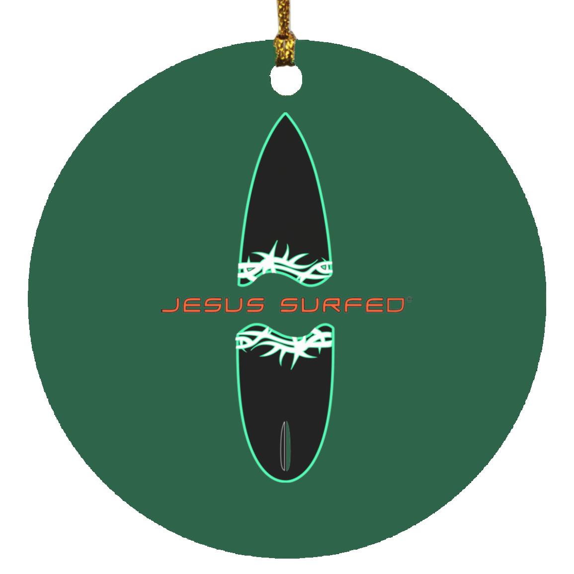 Broken Board - Circle Ornament - Jesus Surfed Apparel Co.