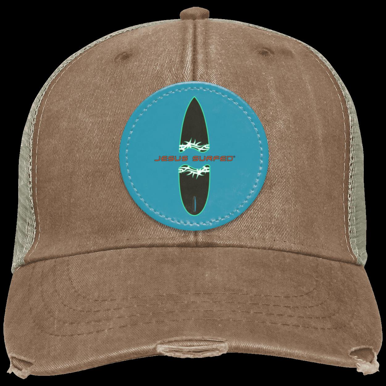 Broken Board - Distressed Ollie Cap - Circle Patch - Jesus Surfed Apparel Co.