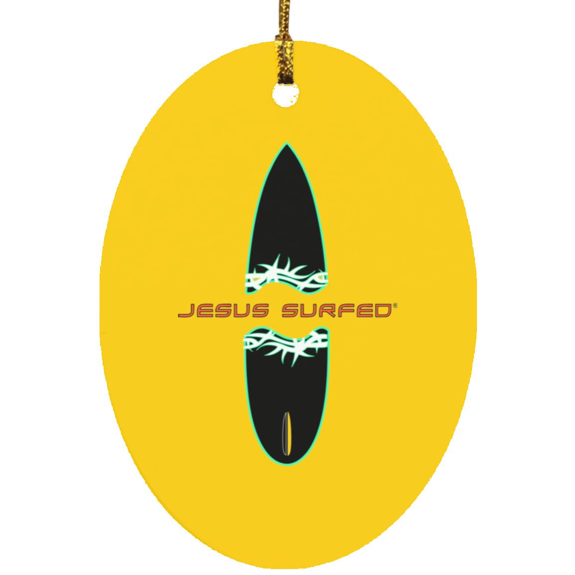 Broken Board Oval - Ornament - Jesus Surfed Apparel Co.