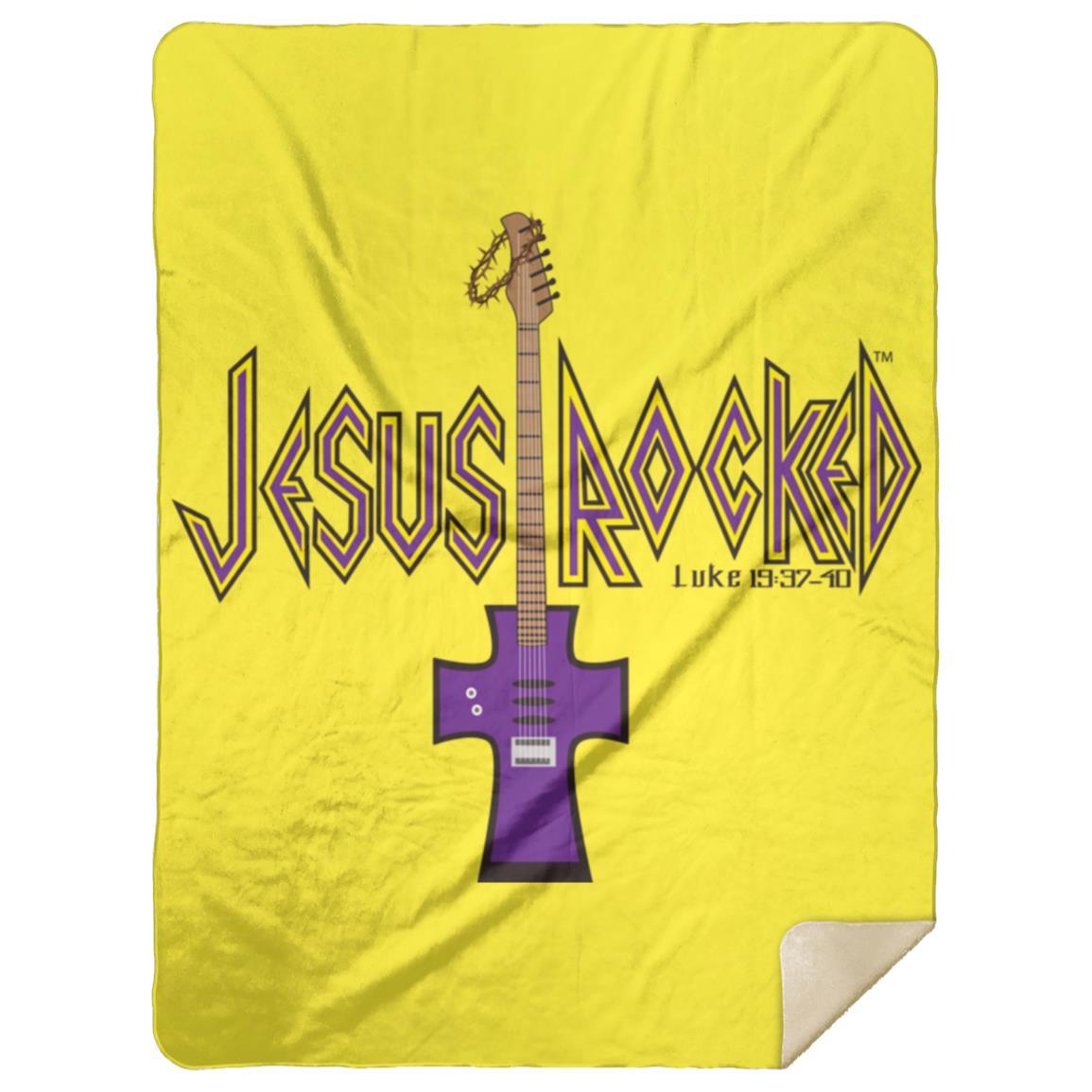 Cross Guitar - Premium Mink Sherpa Blanket 60x80