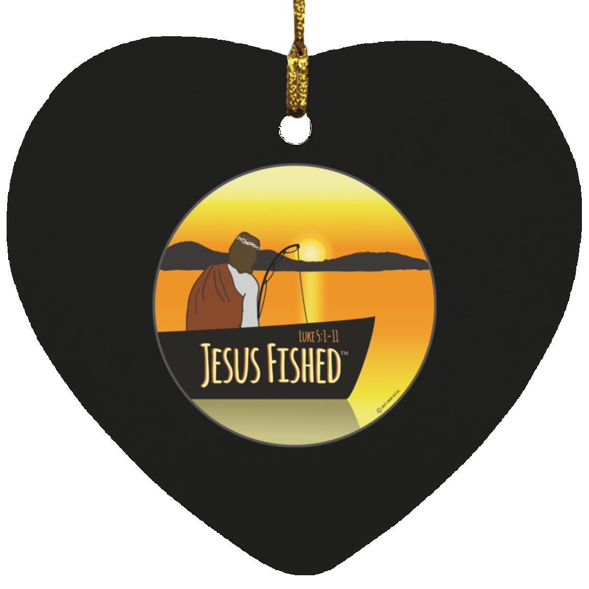 Cast the Line - Heart Ornament - Jesus Surfed Apparel Co.